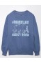  Aerie Oversized Beatles Graphic Φούτερ Μπλε
