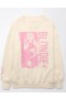  Aerie Oversized Blondie Graphic Φούτερ Λευκό