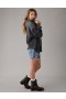  Φούτερ Aerie Oversized Big Hug Shacket Μαύρο