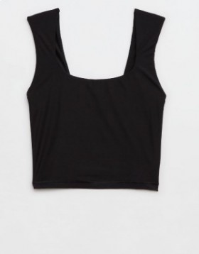 Aerie SMOOTHEZ Σουτιέν Cami με τετράγωνο λαιμό μαύρο