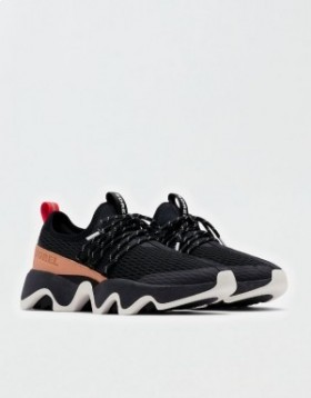  Aerie Kinetic Impact Lace Sneakers Μαύρο