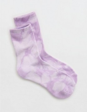  Aerie OFFLINE By Crew Socks Purple Wash