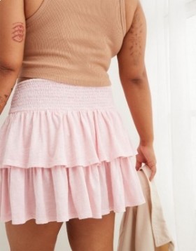 Μίνι φούστες Aerie Ready-To-Ruffle Ροζ